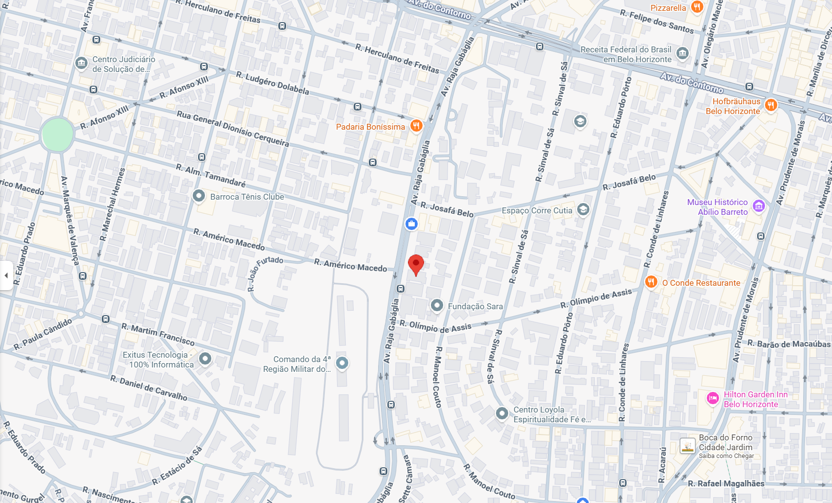 Mapa de localização: Sede da AMM